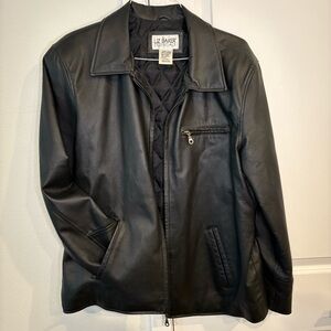 Y2K Genuine Leather Jacket with Belted Waist – Liz Baker Essentials